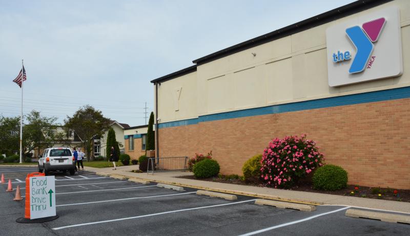 The food distribution program is a YMCA and Food Bank partnership.